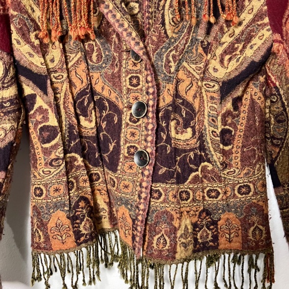 Vintage Canvasbacks Tapestry Blazer Jacket- Size 6 - Picture 4 of 8